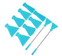 Set di attrezzi per pittura premiata, in acciaio inox, con cannuccia, in silicone, 4 misure, con punta a bolle, in acciaio inox, cannucce artificiali per pittura liquida