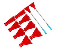 Set di attrezzi per pittura premiata, in acciaio inox, con cannuccia, in silicone, 4 misure, con punta a bolle, in acciaio inox, cannucce artificiali per pittura liquida