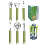 Set di attrezzi per pizza, tagliapizza e server, 6 pala per pizza, pala per pizza, design ergonomico, manici facili da afferrare per cuocere e servire a casa