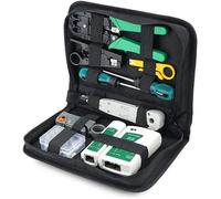 Set di Attrezzi per Riparazione di Rete Professionale Tester per Cavi di Rete