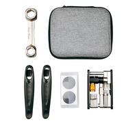 Set di attrezzi per riparazioni pneumatici per bici portatile Strumento multifunzionale per la manutenzione delle forature Biciclette Fix Set di pneumatici con borsa Riparazione ciclismo bici