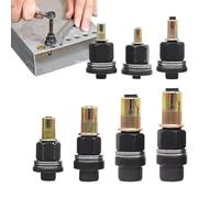 Set di attrezzi per rivetti, 7 pezzi, in acciaio al carbonio, set di attrezzi per il montaggio di scanalature, attrezzature di fissaggio robuste. Ideale per officine, magazzini, riparazioni auto,