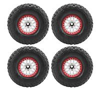 Set di attrezzi per ruote e mozzi di auto RC in lega di alluminio da 2,2 pollici con rivestimento ruota MIXRC001, robusto, pratico ed efficace per auto RC/HSP/Axial scx10 / (Bianca)