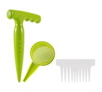 Set di attrezzi per semina in plastica da 12 o 14 pezzi con roditrice, perforatrice per il suolo ed etichette per piante per piantare sistematicamente (1)
