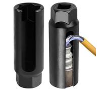 Set di attrezzi per sonde lambda con sensore di ossigeno, chiave 22 mm, sonda lambda, chiave da 1/2", con ampia apertura laterale per evitare danni ai fili