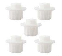 Set di attrezzi per tritacarne elettrico, 5 pezzi, accessori di ricambio per tritacarne, compatibili con modelli selezionati, 36 mm x 27 mm, parti in ABS bianco