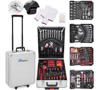 SET DI ATTREZZI TROLLEY VALIGIA PORTATTREZZI PORTAUTENSILI CASSETTA 949 PEZZI