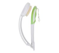Set di ausilio per la crema per la schiena con 3 testine intercambiabili, spazzola extra lunga per la schiena in morbido silicone, spazzola per la cura del corpo per gel doccia e lozione, ideale per