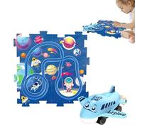 Set di auto da corsa per pista da corsa puzzle, pista da per bambini | Set di giochi per binari per auto puzzle,Giochi di costruzione di veicoli ferroviari, veicoli e giocattoli educativi del ve
