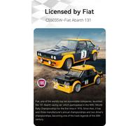 Set di auto da costruzione 1:24 con licenza ufficiale CaDA / Auto da rally / Auto retrò classica / Supercar / Veicolo fuoristrada / Fiat