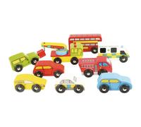 Set di auto in legno Bigjigs Rail