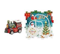 Set Di Auto Puzzle Pista Per La Infanzia Auto Giocattolo Natalizio | Giocattolo Puzzle Binario Per Bambini Ragazze Ragazzi Attività Familiare Festa Scuola Materna Scuola Vacanza