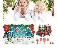 Set Di Auto Puzzle Pista Per La Prima Infanzia - Giocattoli Educativi per Natale - Set Giocattolo Per Bambini Piccoli - Per Bambini Ragazze Ragazzi Attività Familiare Festa Scuola Materna Scuola Vacan