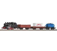 Set di avviamento Piko: treno merci con locomotiva a vapore