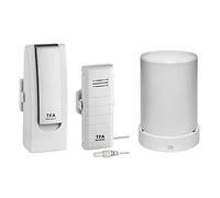 Set di avvio TFA Dostmann Weatherhub, con trasmettitore di temperatura e pluviometro radiocontrollato, SmartHome, ideale per piscina, laghetto, unità di raffreddamento, facile da installare