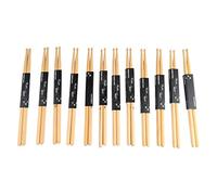 Set di bacchette 7A, 12 coppie in legno di acero, punte ovali - suono chiaro, impugnatura anti -slittamento, portatile leggero per la pratica e prestazioni della banda