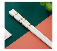 Set di bacchette, Bacchette in ceramica da 10 paia, riutilizzabili naturali salutari, stile classico cinese for cucina, sala pranzo, gourmet, tagliatelle L(L)