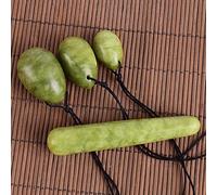 Set di bacchette da massaggio Yoni Egg Scatole regalo in giada naturale Trapano for esercizi di Kegel Palla di pietra Donna, 4 pezzi WHRLQXM (Color : 4 Pcs)
