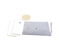 Set di bacchette da rabdomante e pendolo |2 bacchette da rabdomante in rame e pendolo con tappetino per divinazione |Strumenti per la caccia al tesoro/caccia ai fantasmi/Feng