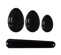 Set di bacchette di cristallo Yoni Egg non forate Set di pietre naturali reali Palla da massaggio for la vagina Yoni Eggs for donne Kegel Esercizio di giada, set di giada bianca decorazione della stan