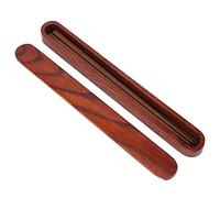 Set di bacchette in legno riutilizzabili, utensili da tavola ecologici, stoviglie lisce e leggere con custodia per il trasporto, ideali per casa, ufficio, viaggi, campeggio e picni (Porta bacchette