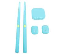 Set di Bacchette per Batteria Elettrica, Batteria Portatile per realtà Virtuale Senza Fili con Bacchette, Pedali, Luce Colorata, Batteria Elettronica per Adulti e Bambini (GREEN