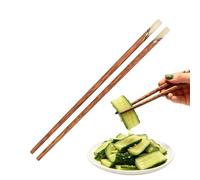 Set di bacchette portatili, stoviglie riutilizzabili, 25 cm, bastoncini per sushi con manico, per preparare i pasti, borsa leggera per il trasporto, posate ecologiche per mangiare, cucinare