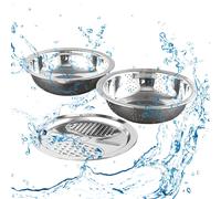 Set di bacinelle in acciaio inossidabile 3 in 1 contenitore per alimenti per