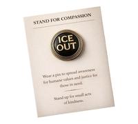 Set di badge compassione in acrilico e biglietto di messaggio, gentilezza e salute positiva, per amici e familiari, One Size, come descritto