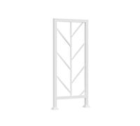 Set di balaustre in metallo per ringhiere per scale interne ed esterne, 5 design eleganti (bianco) - Perfetto per soffitta balcone terrazza decorazione elegante casa miglioramento