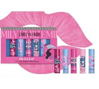Set di balsami labbra Emily in Paris - Lampone, Vaniglia, Matcha, Vaniglia, Menta - Confezione regalo
