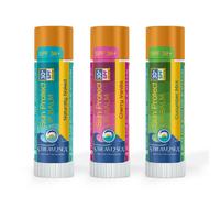 Set di balsami per labbra biologici STREAM 2 SEA SPF 30, Reef Safe Cherry Vanilla, Naturally Naked e Cucumber Mint, idratanti e protettivi dal so