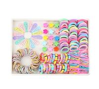 Set di bande in per capelli - Multicolor Ties,Little Girls Accessories Set, Ponytail Holders, Colorful Elastic For Party, Hair, Birthday