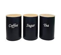 Set di barattoli ermetici - Contenitore per cereali da bancone, supporto per costruzione artigianale, composizione corporea in legno robusto, dispositivo per la conservazione degli aromi, contenimento