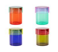 Set di barattoli in vetro Remember Cosima - Set di 4 pezzi in vetro - A 9 cm, Ø 7,5 cm