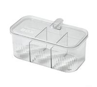 Set di barattoli per spezie da cucina con coperchi ermetici e contenitori trasparenti per sale, pepe e condimenti comuni per una preparazione efficiente dei pasti (bianco)