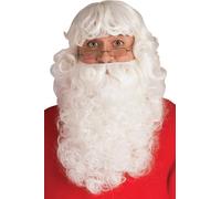 Set Di Barba E Parrucca Di Babbo Natale Deluxe