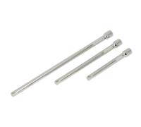 Set Di Barre A Cricchetto 1/4" Sq Sealey 3 Pezzi In Acciaio Cromato AK6330