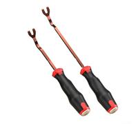 Set di barre di porco per la rimozione delle portiere dell'auto, in acciaio al carbonio trattato termicamente, 22,7 cm, per fissaggio in plastica e smontaggio pannelli di tappezzeria (piccole e grandi
