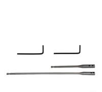 Set di barre di prolunga per punte da trapano, 2 pezzi, con codolo esagonale e chiave progettata per utensili elettrici, con punta filettata e sperone per fori più puliti