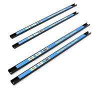 Set di barre magnetiche 4x61 cm Barra porta utensili a parete in acciaio per officina