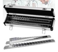 Set di barre prismatiche oftalmiche, kit di prismi orizzontali e verticali con valigetta in alluminio, diottrie in vetro ottico ad alta precisione per la didattica scientifica e la ricerca