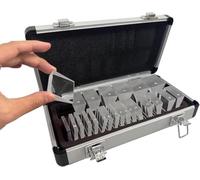 Set di Barre Prismatiche Ottiche 22 Pezzi con Lente a Filtro Rosso e Custodia in Alluminio per Esame Oftalmico, Diagnosi dello Strabismo, Terapia Visiva - Kit Professionale per Ottici Optometristi