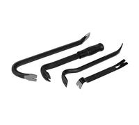 Roughneck ROU64951 Toolbox Bar 4 Piece Set Including: Wrecking Bar (12in), Nail Puller (9in), Floorboard Puller (10¼in) & Mini Utility Bar (7½in)