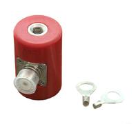 Set di base per antenna a onda corta MA-05 con filettatura M10 e presa SO239 per antenna telescopica, rete di messa a terra compatibile con radio USDX QRP, 13,5-55 MHz, plastica ABS, nero (base red)