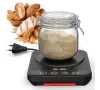 Set di base per lievito naturale, 21 - 49 °C, timer 24 ore, regolazione precisa della temperatura di 1 °C per lievito e cuocere il pane, lievito naturale può tutto (nero)