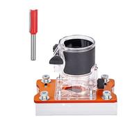 Set di basi per router per legno 2 in 1 accessori per router portatili bordi fresa in alluminio 65 mm base regolabile trimmer elementi di fissaggio