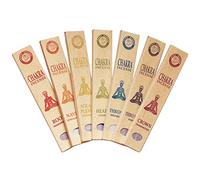 Set di bastoncini di incenso, 7 x 15 pezzi, fatti a mano in Nepal, senza prodotti chimici, 100% naturali e biologici