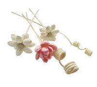 Set di bastoncini in rattan con fiori artificiali senza fuoco, diffusore a bastoncino, oli essenziali, aromi, ornamenti fai da te, decorazione per la casa, stile 1