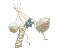 Set di bastoncini in rattan con fiori artificiali senza fuoco, diffusore a bastoncino, oli essenziali, aromi, ornamenti fai da te, decorazione per la casa, stile 2